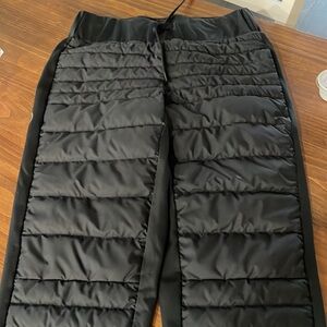Baselayer pants black puffer down